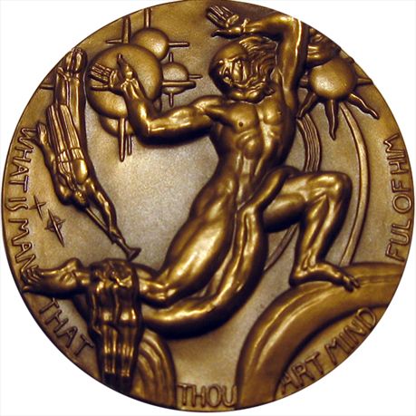 Society of Medalists 1957 Number 56.  Creation Donald de Lue ultra high relief