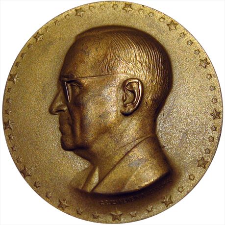 Inaugural 1949 Truman.  By C. P. Jennewein in Bronze 51mm