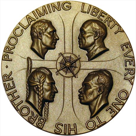 Society of Medalists 1955 Number 51.  Four races Bronze Malvina Hoffman