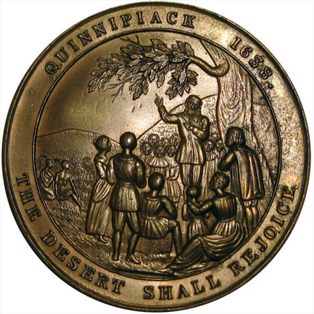 Mint Medal 1834 New Haven Bicentennial.  Julian CM-37 Bronze Electro AU