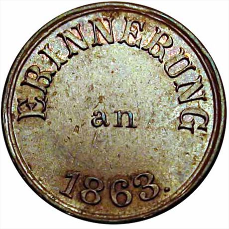329  -  NY630AP-10a  R2  MS63  New York Civil War token