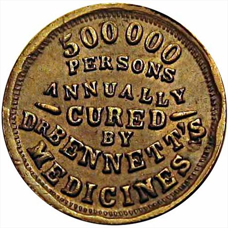 357  -  OH165 N-17a  R8  AU Medicine Cincinnati Ohio Civil War token