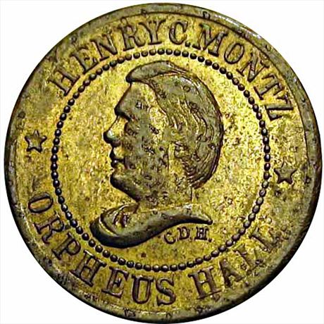335  -  NY630BC-1b  R6  AU+  New York Civil War token