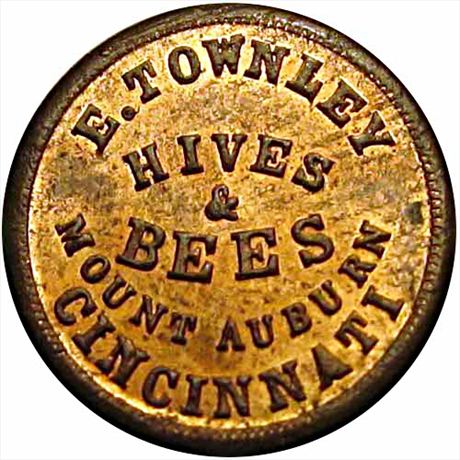 373  -  OH165GB-7a  R4  MS64 Beehives Cincinnati Ohio Civil War token