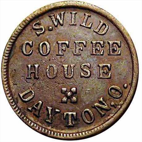 382  -  OH230E-1a  R5  VF+ Dayton Ohio Civil War token