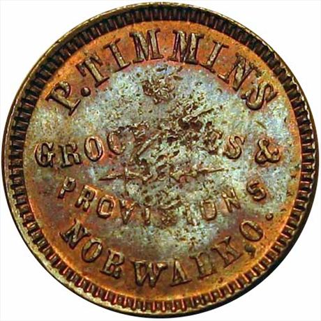 395  -  OH670A-3a  R4  MS62 Norwalk Ohio Civil War token