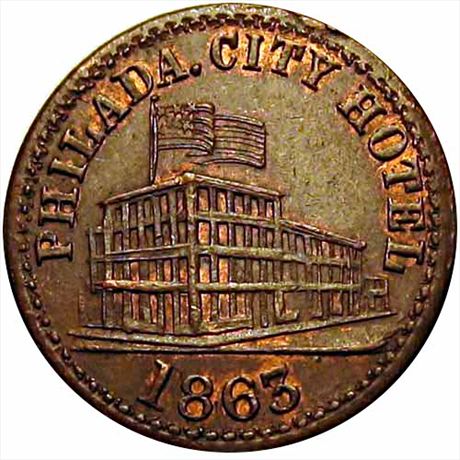425  -  PA750Q-1a  R3  MS63 Philadelphia Pennsylvania Civil War token