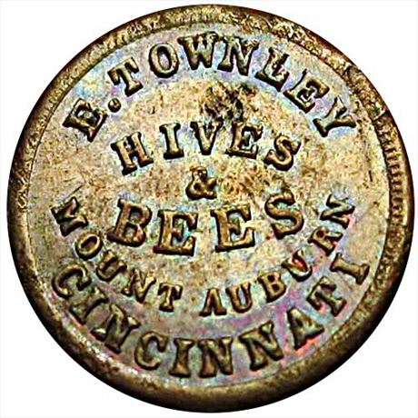 372  -  OH165GB-2a  R2  MS62 Beehives Cincinnati Ohio Civil War token