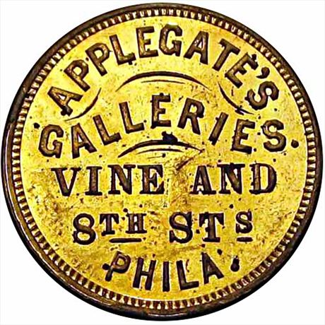850  -  MILLER PA  22C    MS63 Philadelphia Pennsylvania Merchant Token