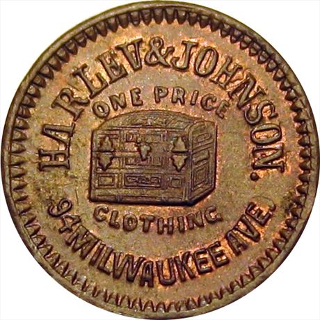 162  -  IL150AC-2a  R2  MS63 Chicago Illinois Civil War token