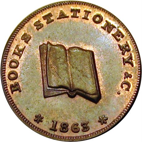 323  -  PA765P-16a R5 Raw MS64 Pittsburgh Pennsylvania Civil War token