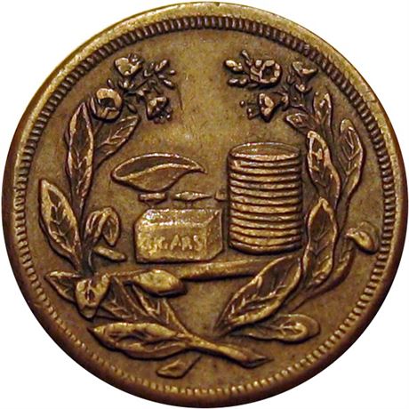 310  -  PA 13E-4a R3 Raw EF Allegheny City Pennsylvania Civil War token