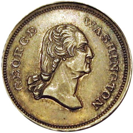 34  -  115/115A f R9 NGC AU50  Patriotic Civil War token