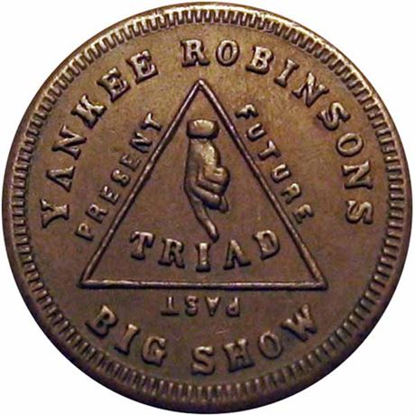 115  -  IL692A-10a R5 Raw AU Peoria Illinois Civil War token