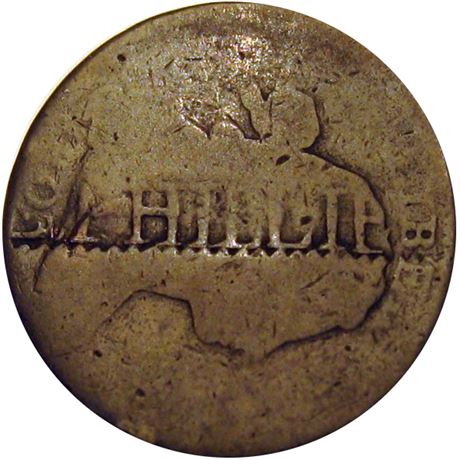 272 - B. R. HILLIE hallmark on obverse of 1803 Large Cent Raw VG