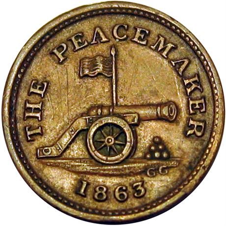 51  -  171/428 a R7 Raw EF Details The Peacemaker Patriotic Civil War token