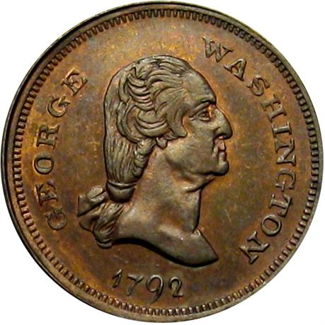 84  -  115B/115C a R9 Raw MS62  Patriotic Civil War token