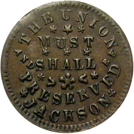 14  -    9/404 a R9 Raw EF+ Indiana Primitive Rare Reverse Civil War token