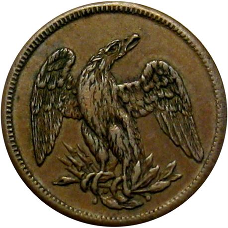 53  -   70/281 a R6 Raw EF  Patriotic Civil War token