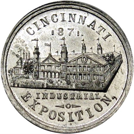 804  -  RULAU Oh Ci  50  Raw MS63 1871 Cincinnati Ohio Merchant token