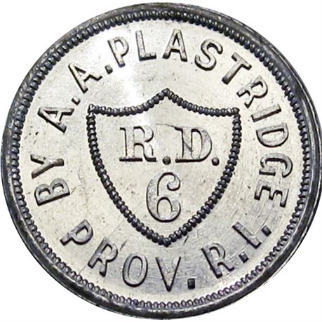 899  -  MILLER RI 20  Raw MS65 Providence Rhode Island Merchant token
