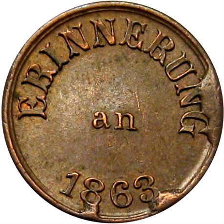 145  -  243/247 a R3 Raw EF+  Patriotic Civil War token
