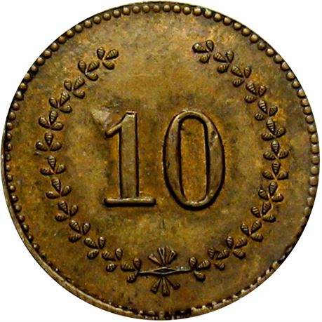 45  -   59/453 b R8 Raw AU  Patriotic Civil War token