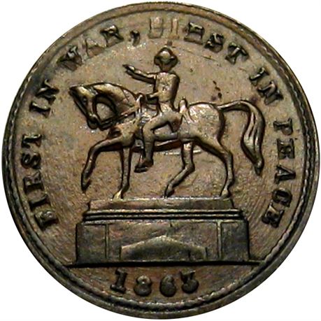 119  -  177/271 a R4 Raw EF+  Patriotic Civil War token