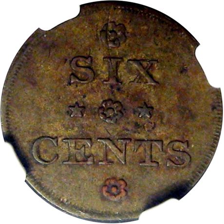 516  -  MILLER NY  923  NGC AU58 Trested New York Merchant token