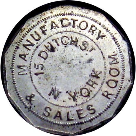 514  -  MILLER NY  815  NGC MS62  New York Merchant token