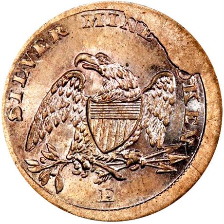 149  -  286A/287 d R9 PCGS MS65 Silver Mine Patriotic Civil War token