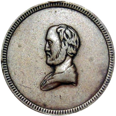 35  -   84/148 a R7 Raw EF Stanton Self Portrait Patriotic Civil War token