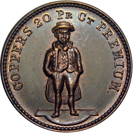 369  -  PA765J-1a R4 Raw AU Details Pittsburgh Pennsylvania Civil War token
