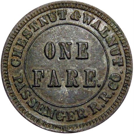 355  -  PA750H-1b R8 Raw AU Details Philadelphia Pennsylvania Civil War token