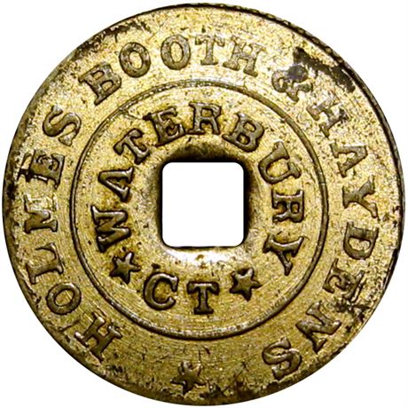 586  -  MILLER CT Unlisted  Raw  Waterbury Connecticut Merchant token