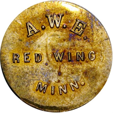 251  -  MN680A-2b R8 Raw MS63 Very Rare Red Wing Minnesota Civil War token