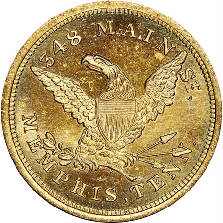 439  -  MILLER TN 12  NGC MS66 Memphis Tennessee Merchant token