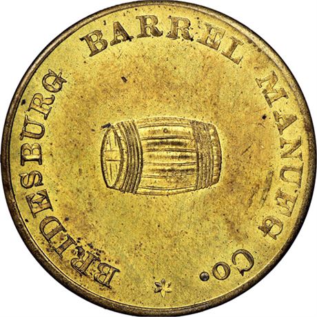 425  -  MILLER PA  57A  NGC MS62 Philadelphia Pennsylvania Merchant token