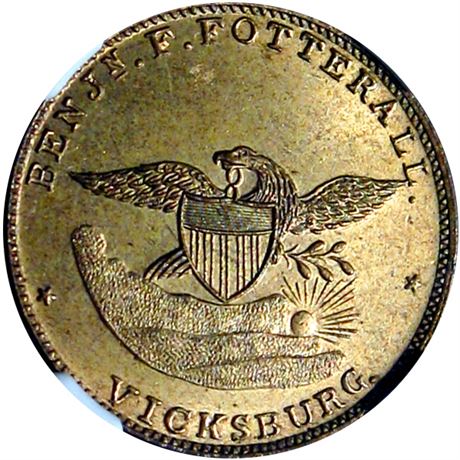 411  -  MILLER MS 4  NGC MS65 Vicksburg Mississippi Merchant token