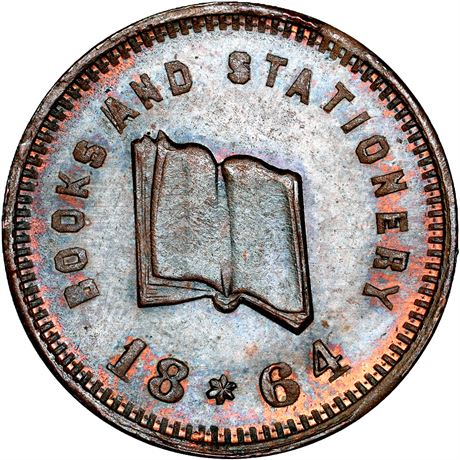 239  -  OH175P-3a R10 NGC MS64 BN Unique Cleveland Ohio Civil War token