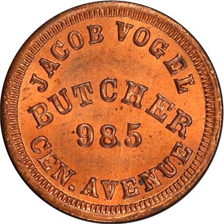 264  -  OH165GE-4a R6 PCGS MS65 RB Cincinnati Ohio Civil War token