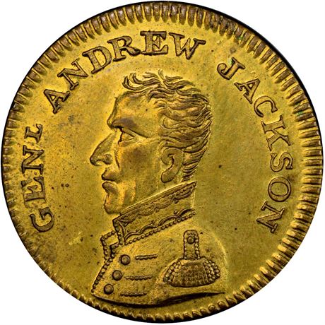 AJACK 1824-4 PCGS MS63 Andrew Jackson Political Campaign token