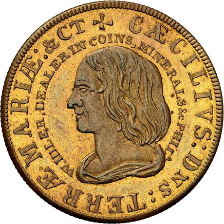 PA 228 NGC MS66 Idler Coin Dealer Philadelphia Pennsylvania Merchant token